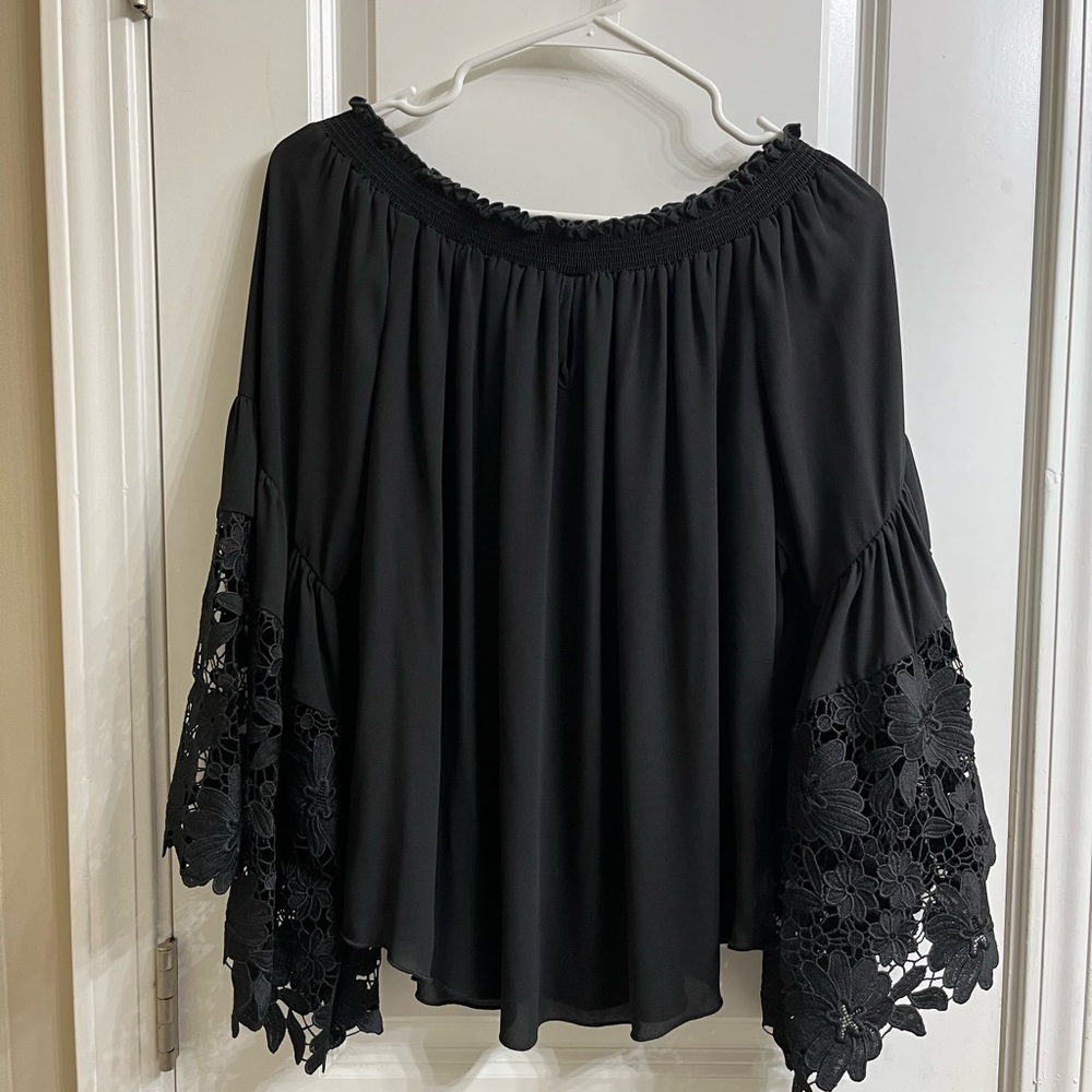 NWT Black Joseph Ribkoff Blouse Size US 10